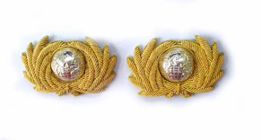Royal Marines Band Master Collar Badges