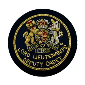 Deputy Lord Lieutenants Cadet Badge Navy Blue Backing
